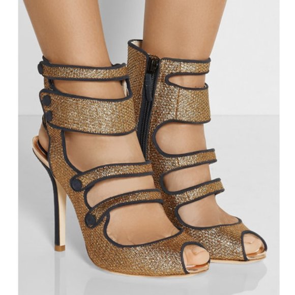 Sophia Webster for J. Crew Bronze/Teal Amma Pumps - Picture 8 of 8